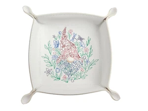 Floral Gnome dice tray, game accessory, TTRPG - Picture 1 of 6