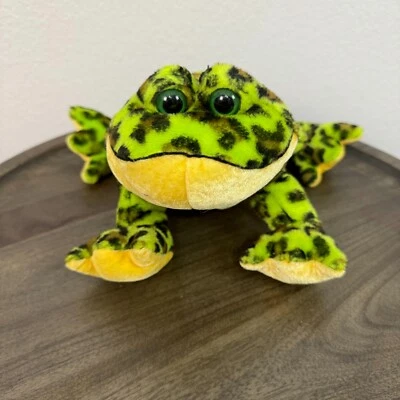 Ganz Webkinz Bullfrog Plush Stuffed Toy Animal Spotted Green Yellow No Code - Image 1 of 4