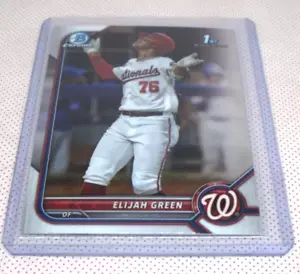 2022 Bowman Draft ELIJAH GREEN 1ST BOWMAN BASE CHROME CARD - Picture 1 of 2
