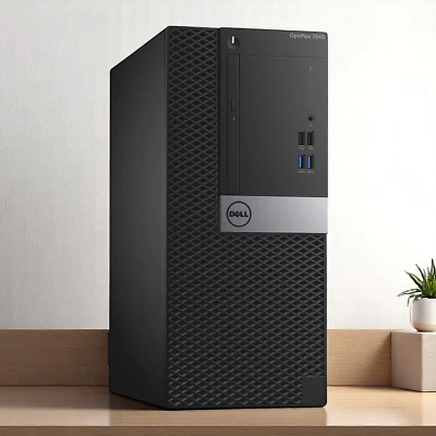 Dell 7040 Desktop Core i7 16GB RAM 256GB NVMe SSD WiFi Mini Tower Windows 10 Pro - Image 1 of 4