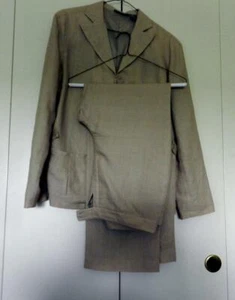 KENAR WOMEN'S SUIT SZ-10 100% LINEN LINING LIGHT BEIGE COLOR SUMMER SUIT W/PANTS - Picture 1 of 12
