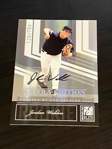 JORDAN WALDEN auto prospect rc 2007 Donruss Elite #d /794 - Picture 1 of 2