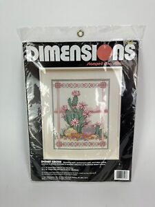 Dimensions Desert Cactus Kit Stamped Cross Stitch Southwest Desert New #3123 New