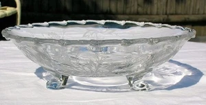 Fostoria Century Etched HEATHER 3-Toed Bon Bon/Candy Dish - Picture 1 of 1