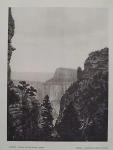 Chasms Of The Grand Canyon Arizona Photogravure 1927 By E. O. Hoppe - Picture 1 of 2