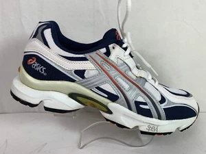 ASICS Gel-Koji GS TN219-5093 New Navy/Liquid Silver/Fiesta Orange Shoes Mens 11 - Picture 1 of 8