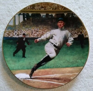 8" Legends Ty Cobb Bradford Exchange Collectors Plate + Trading Card 1993 #ed - Bild 1 von 8
