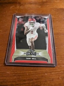 2023 leaf draft football #38 Tank Dell RC - Red