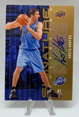 2009-10 Upper Deck Signature Collection Kosta Koufos #51 Auto Autograph Jazz - Image 1 of 2