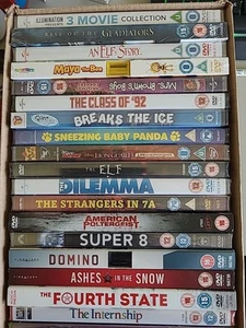 BOX OF 25 MIXED BRAND NEW SEALED DVDS NO DOUBLES GREAT PRICE TITLES BELOW A1 - Picture 1 of 2