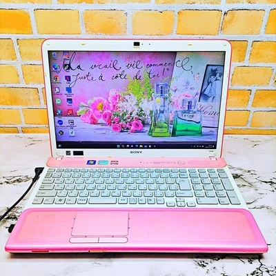 Sony Vaio Core i5 RAM 8GB SSD 240GB Windows 11 Skeleton Pink Laptop - Image 1 of 4
