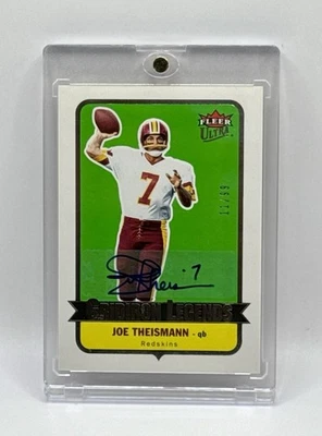 2007 Fleer Ultra - Gridiron Legends Joe Theismann #GL-JT Auto /99 - Image 1 of 2