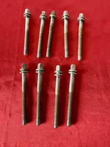 (9) De colección WFL Ludwig 2.25" varillas de tensión piso Tom níquel años 40 50 arandelas de latón - Imagen 1 de 3