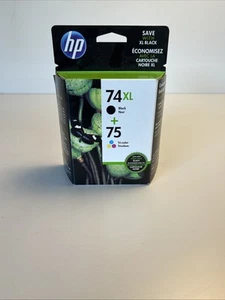 Genuine HP 74XL & 75 Tri-Color Expired 2016 - Picture 1 of 6