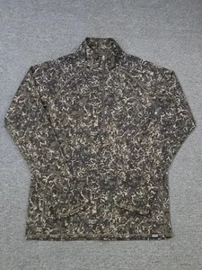 Patagonia Capilene Midweight Mens MEDIUM Zip-Neck Green Camo Base Layer - Picture 1 of 9