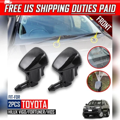 Bico de lavadora para-brisa jato para Toyota Hilux SR5 Fortuner 2005-14 Vios 2008-11 - Imagem 1 de 4