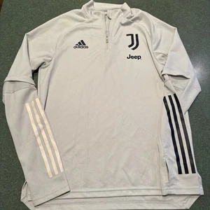 Adidas 2020-21 Juventus Entrenamiento Manga Larga Cuarto Cremallera Top AeroReady Talla M - Imagen 1 de 4