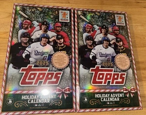 *NUEVO SELLADO* 2025 Topps MLB Vacaciones Adviento Calendario Lote X2 - Imagen 1 de 2