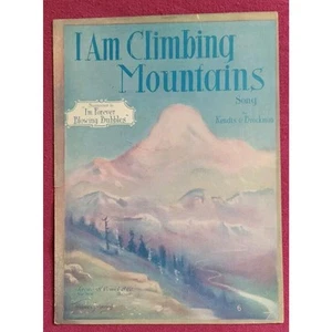 Antico spartito 1919 - Canzone I Am Climbing Mountains - Jerome H Remick & Co. - Foto 1 di 4
