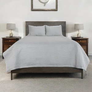 Grey King Microfiber 300 Thread Count Machine Washable Down Alternative Comfo... - Picture 1 of 12