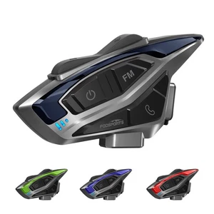 T6 Motorrad Helm Bluetooth Headset Intercom Sprechanlage Kopfhörer+4 Dekoration - Bild 1 von 17
