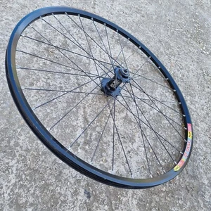 DT Swiss Hugi 240 hub & Mavic 317 Disc rim 26" Mountain Bike Front Wheel black - Picture 1 of 24