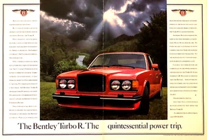 1989 BENTLEY TURBO R—VINTAGE 2-PAGE MAGAZINE ADVERTISEMENT—ORIGINAL PRINT AD - Picture 1 of 1