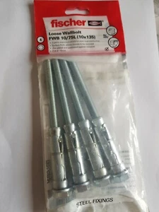 fischer loose wallbolt FWB 10/ 75L (10 x 135) pack of 4 no.530767 free postage - Picture 1 of 9