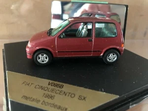 Fiat Cinquecento SX 1996 metalie bordeaux - VITESSE 1:43_4 - Imagen 1 de 1