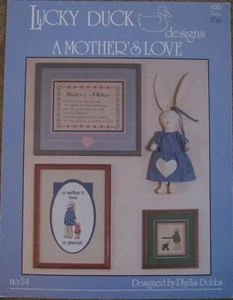 LUCKY DUCK DESIGNS Counted Cross-Stitch Pattern A MOTHER'S LOVE - Picture 1 of 1