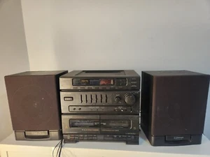 Vintage Emerson AS2665 Cassette Stereo & Speakers Tested & Works - Picture 1 of 14