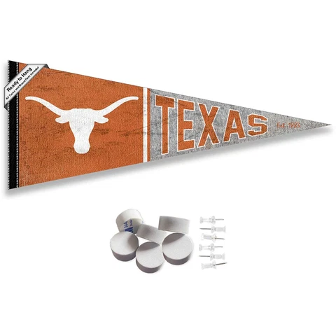 Texas Longhorns Retro Throwback Vintage Wall Banner Pennant Flag Cover