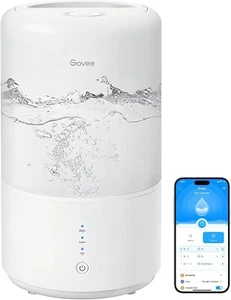 Govee Smart Humidifiers for Bedroom Top Fill 3L Cool Mist Humidifier with Esse - Picture 1 of 5