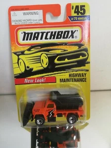 MATCHBOX AUTOSTRADA MANUTENZIONE CAMION SU BLISTER - Foto 1 di 3