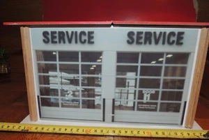 CUSTOM KIT TWO CAR GARAGE WOOD+FIBERGLASS(12''X13'' X7'')1:18 Scale DIORAMA - Picture 1 of 9