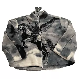 Represent Men’s Multicolored Fleece Full Zip Jacket Large - Picture 1 of 3