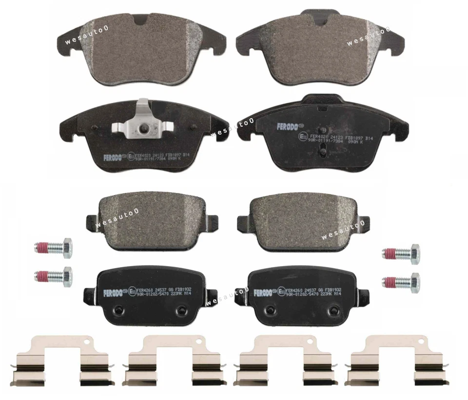 Front Brake Pad & Rear Brake Pad Set OEM Original for Land Rover LR2 - Image 1 of 1