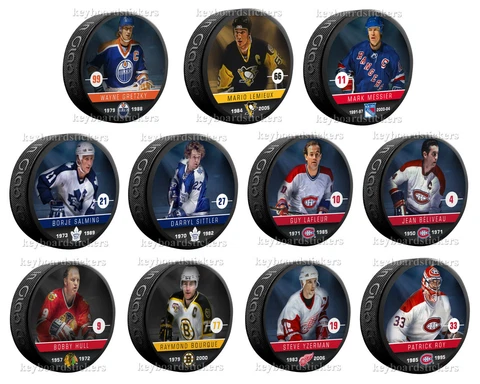 NHL Alumni Souvenir Collector Hockey Puck - Pick from List :Gretzky, Lemieux Cover