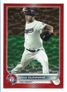 Lámina naranja Topps Dane Dunning 2022 #411/299 Texas Rangers - Imagen 1 de 2