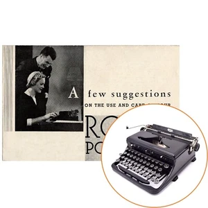 Royal Model O Manuale di istruzioni macchina da scrivere riproduzione utente antico vintage portatile - Foto 1 di 2