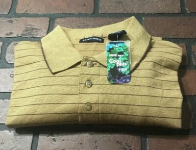 Knightsbridge Striped Long Sleeve Polo Shirt Men's Size Medium - Image 1 of 4