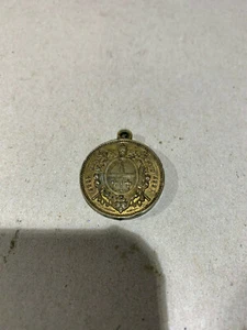 Medalla Colgante Religioso Papa León XIII 1887 - Imagen 1 de 2
