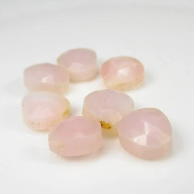 11.91 Ct Natural "PEPPERMINT CANDY" Pink Opal Pear Drilled Matching Beads-A2040 - Image 1 of 2