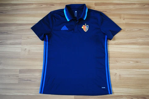 FC BASEL ADIDAS TRAINING POLO FOOTBALL SOCCER SHIRT JERSEY TOP 2016 SIZE MENS L Cover