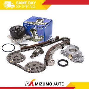 Timing Chain Kit Oil Pump Water Pump Fit 98 Chevrolet Prizm Toyota Corolla 1ZZFE