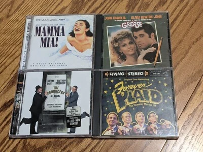 Mamma Mia, Grease, Producers, Forever Plaid. 4 CDs. Cast Recording/Soundtrack - Image 1 of 4