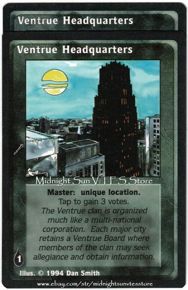 Ventrue Headquarters x2 Jyhad V:TES VTES Vampire CCG - Image 1 of 1