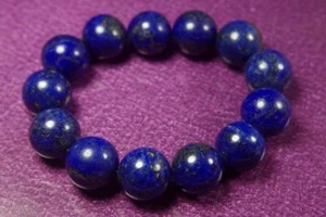 Chinese natural blue Lapis lazuli Round beads bracelets 16mm hand-made - Picture 1 of 1