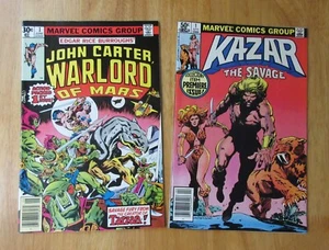 Lot of *2* High-Grade Marvel #1's! JOHN CARTER/WOM +KAZAR/SAVAGE *NM- Beauties!* - Picture 1 of 6