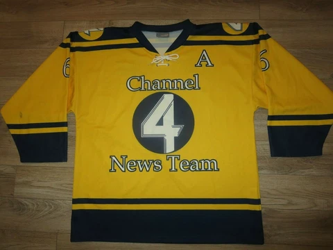 Channel 4 News LAGA Malsom Hockey Team Jersey XL Adult mens Cover